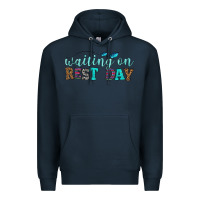 Navy waiting on rest day Premium Hoodie - HRA Design Shop
