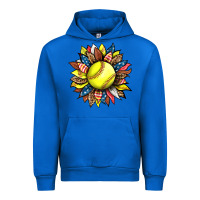 Cobalt softball sunflower Urban Hoodie - HRA Design Shop