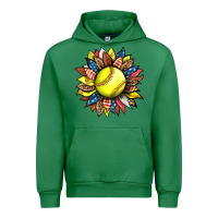 Emerald softball sunflower Urban Hoodie - HRA Design Shop