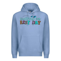 Colony Blue waiting on rest day Premium Hoodie - HRA Design Shop