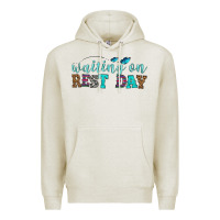 Oatmeal Heather waiting on rest day Premium Hoodie - HRA Design Shop
