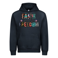 Navy faith family freedom Urban Hoodie - CowhideDigitalArt