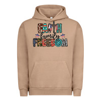 Pigment Burro faith family freedom Urban Hoodie - CowhideDigitalArt