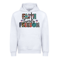 White faith family freedom Urban Hoodie - CowhideDigitalArt