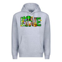 Heather Grey Love st. patricks day Premium Hoodie - Neo Western