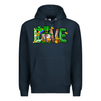 Navy Love st. patricks day Premium Hoodie - Neo Western