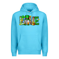 Ocean Blue Love st. patricks day Premium Hoodie - Neo Western