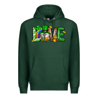 Sports Green Love st. patricks day Premium Hoodie - Neo Western