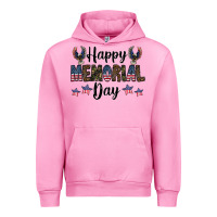 Fuchsia Pink happy memorial day Urban Hoodie - CowhideDigitalArt