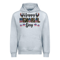 Heather Grey happy memorial day Urban Hoodie - CowhideDigitalArt