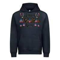 Navy happy memorial day Urban Hoodie - CowhideDigitalArt