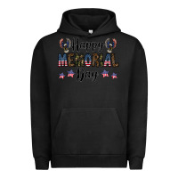 Pigment Black happy memorial day Urban Hoodie - CowhideDigitalArt