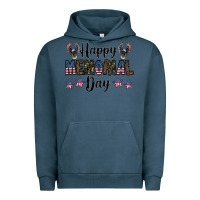 Pigment Midnight Navy happy memorial day Urban Hoodie - CowhideDigitalArt
