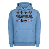 Pigment Pebble Blue happy memorial day Urban Hoodie - CowhideDigitalArt