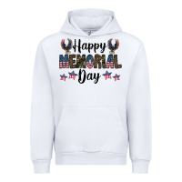White happy memorial day Urban Hoodie - CowhideDigitalArt