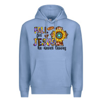 Colony Blue fall for jesus he never leaves Premium Hoodie - CowhideDigitalArt