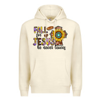 Sandshell fall for jesus he never leaves Premium Hoodie - CowhideDigitalArt