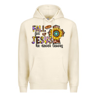 Tofu fall for jesus he never leaves Premium Hoodie - CowhideDigitalArt