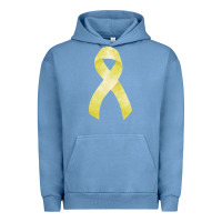 Pigment Pebble Blue sarcoma or bone cancer ribbon Urban Hoodie - FaDigitalArtStudio