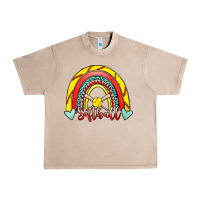 French Oak Softball Rainbow Urban Heavy Tee - RanaPortraitStore