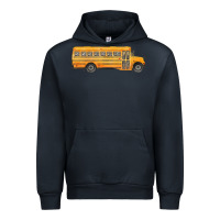 Navy school bus Urban Hoodie - FaDigitalArtStudio