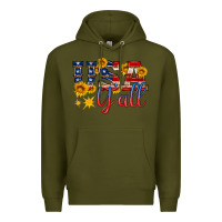 Army Green usa y all Premium Hoodie - HRA Design Shop