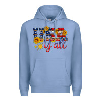 Colony Blue usa y all Premium Hoodie - HRA Design Shop