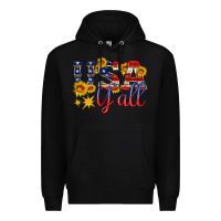 Black usa y all Premium Hoodie - HRA Design Shop