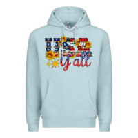 Blue Mist usa y all Premium Hoodie - HRA Design Shop