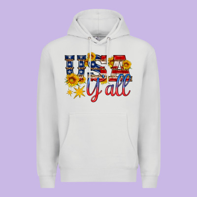 Usa Y All Premium Hoodie Designed By Hra Design Shop