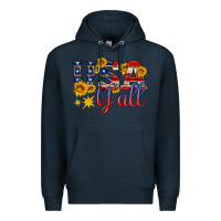 Navy usa y all Premium Hoodie - HRA Design Shop