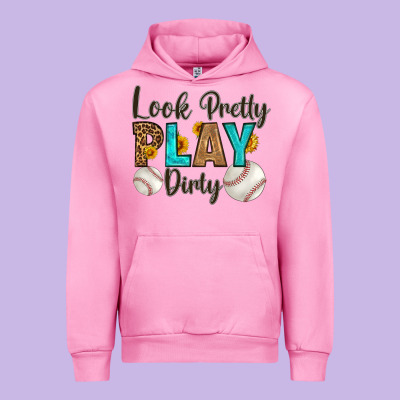 Look Pretty  Play Dirty Urban Hoodie Designed By Hra Design Shop