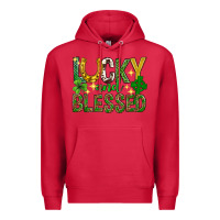 Cardinal Lucky and blessed st. patricks day Premium Hoodie - Neo Western