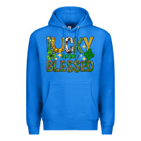 True Royal Lucky and blessed st. patricks day Premium Hoodie - Neo Western