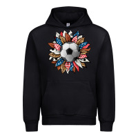 Black football sunflower Urban Hoodie - HRA Design Shop