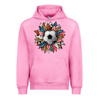 Fuchsia Pink football sunflower Urban Hoodie - HRA Design Shop