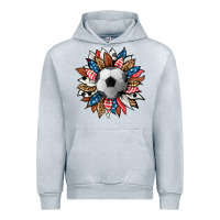 Heather Grey football sunflower Urban Hoodie - HRA Design Shop