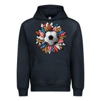Navy football sunflower Urban Hoodie - HRA Design Shop