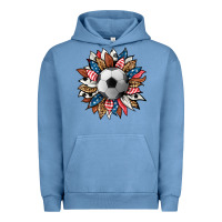 Pigment Pebble Blue football sunflower Urban Hoodie - HRA Design Shop