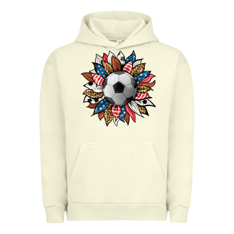 Football Sunflower Urban Hoodie by HRA Design Shop | Teevron