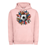Pigment Salmon football sunflower Urban Hoodie - HRA Design Shop