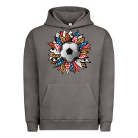 Pigment Tornado football sunflower Urban Hoodie - HRA Design Shop