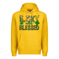 Lemon Lucky and blessed st. patricks day Premium Hoodie - Neo Western