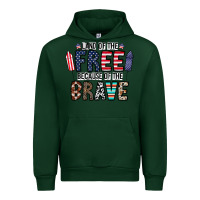 Forest Green land of the beacause of the brave Urban Hoodie - CowhideDigitalArt