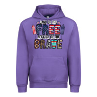 Tulip land of the beacause of the brave Urban Hoodie - CowhideDigitalArt