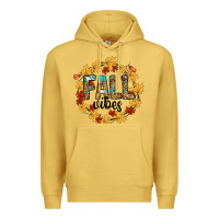 Antique Gold fall vibes Premium Hoodie - CowhideDigitalArt