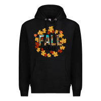 Black fall vibes Premium Hoodie - CowhideDigitalArt
