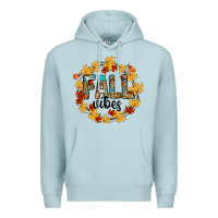 Blue Mist fall vibes Premium Hoodie - CowhideDigitalArt
