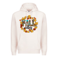 Pale Pink fall vibes Premium Hoodie - CowhideDigitalArt