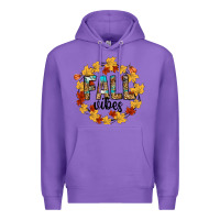 Purple fall vibes Premium Hoodie - CowhideDigitalArt